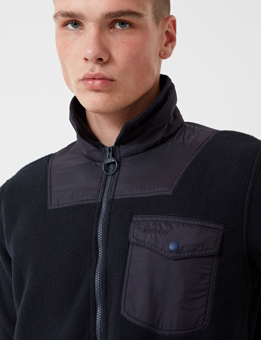 Barbour Fairmond Fleece Jacket Navy URBAN EXCESS