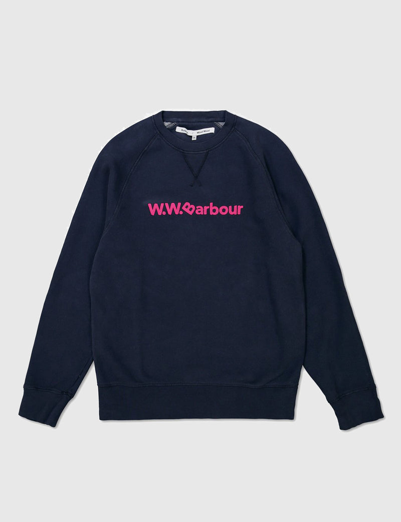Barbour x Wood Wood Ornsay Sweatshirt - Navy