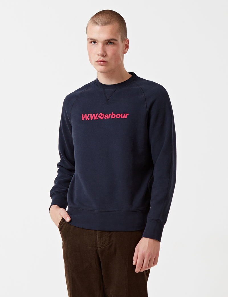 Barbour x Wood Wood Ornsay Sweatshirt - Navy