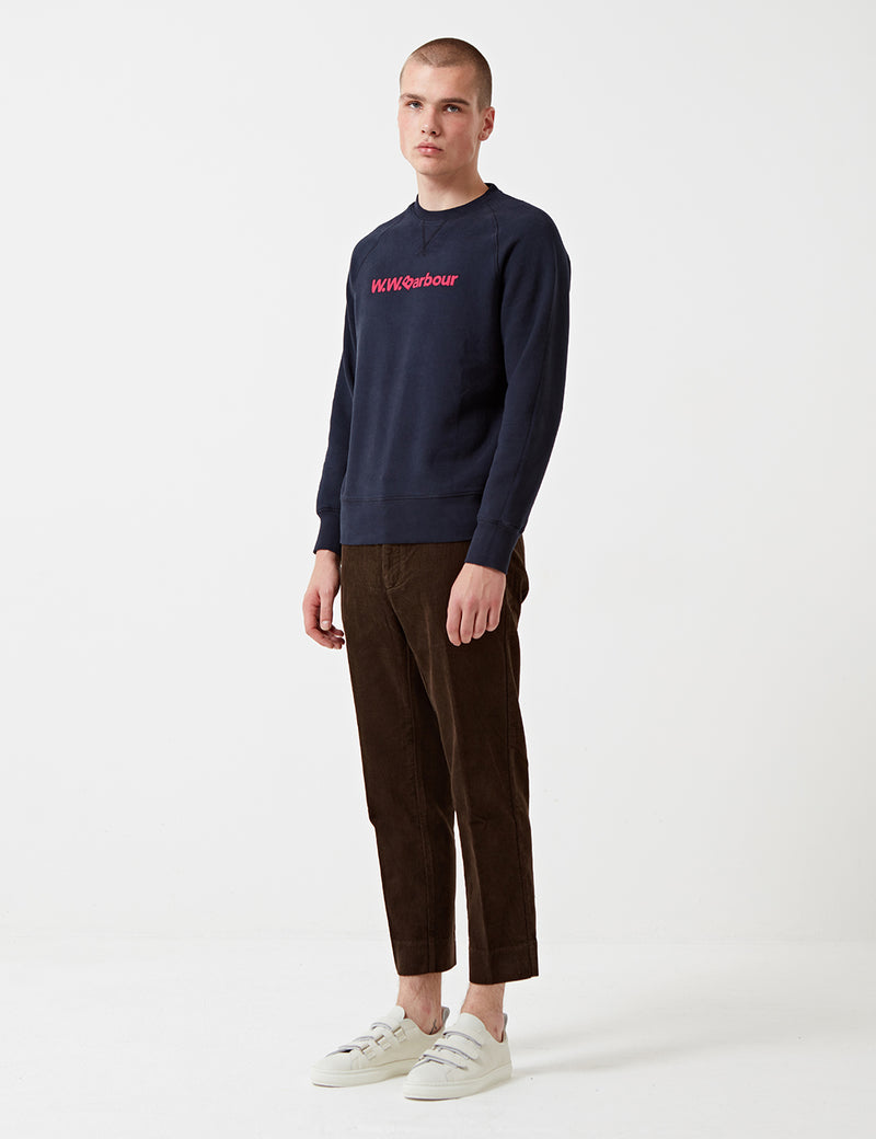 Barbour x Wood Wood Ornsay Sweatshirt - Navy
