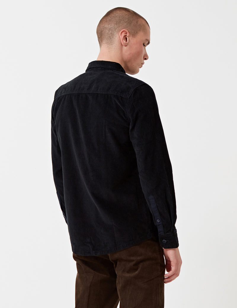 Barbour x Wood Wood Fidra Cord Shirt - Navy