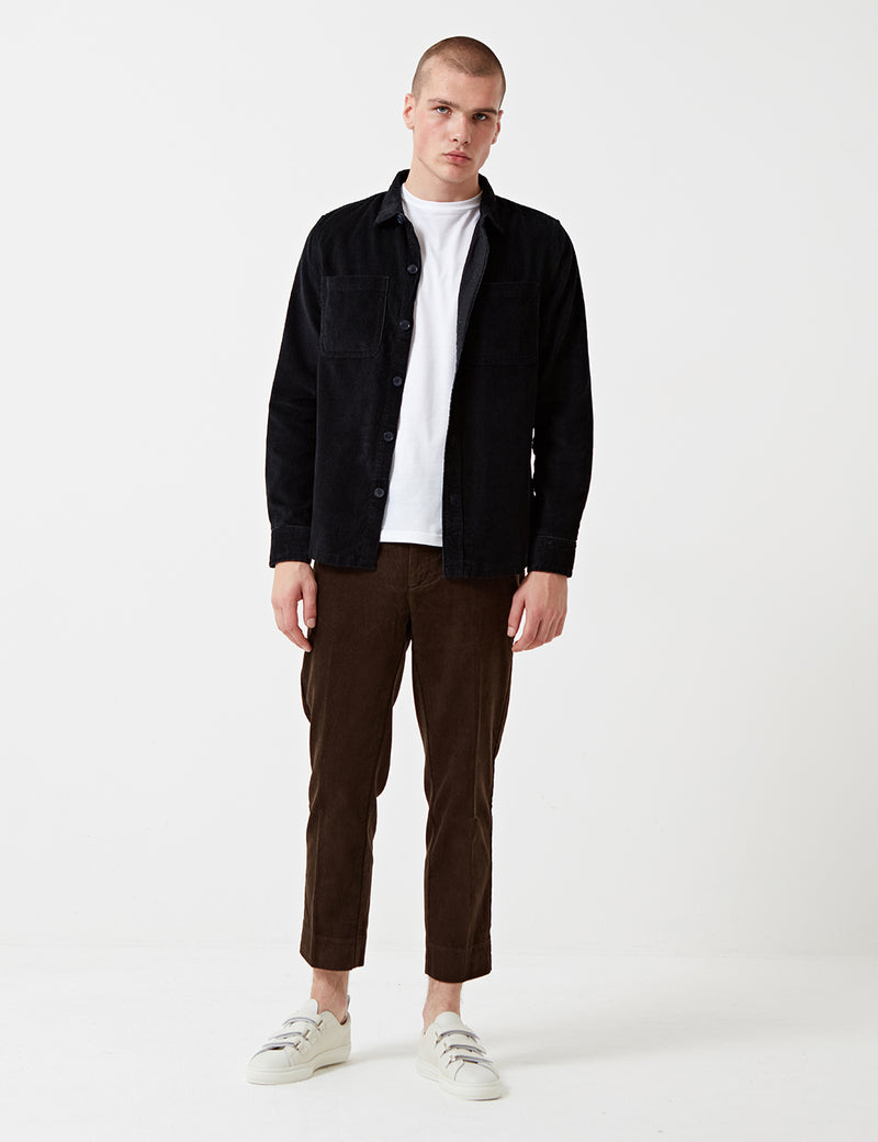 Barbour x Wood Wood Fidra Cord Shirt - Navy