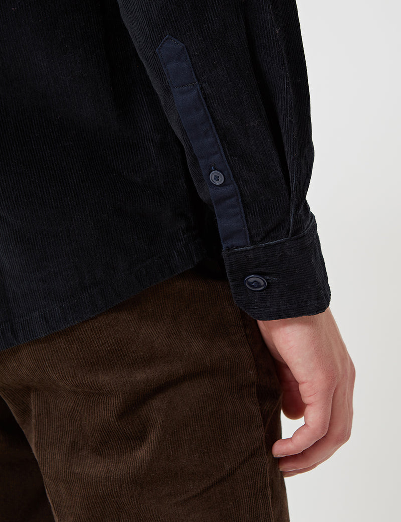 Barbour x Wood Wood Fidra Cord Shirt - Navy