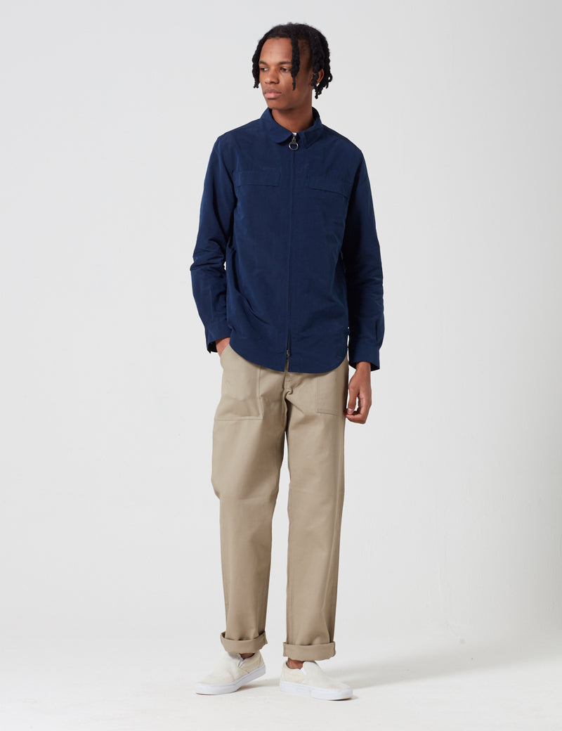 Surchemise zippée Barbour Hoad - Navy Blue