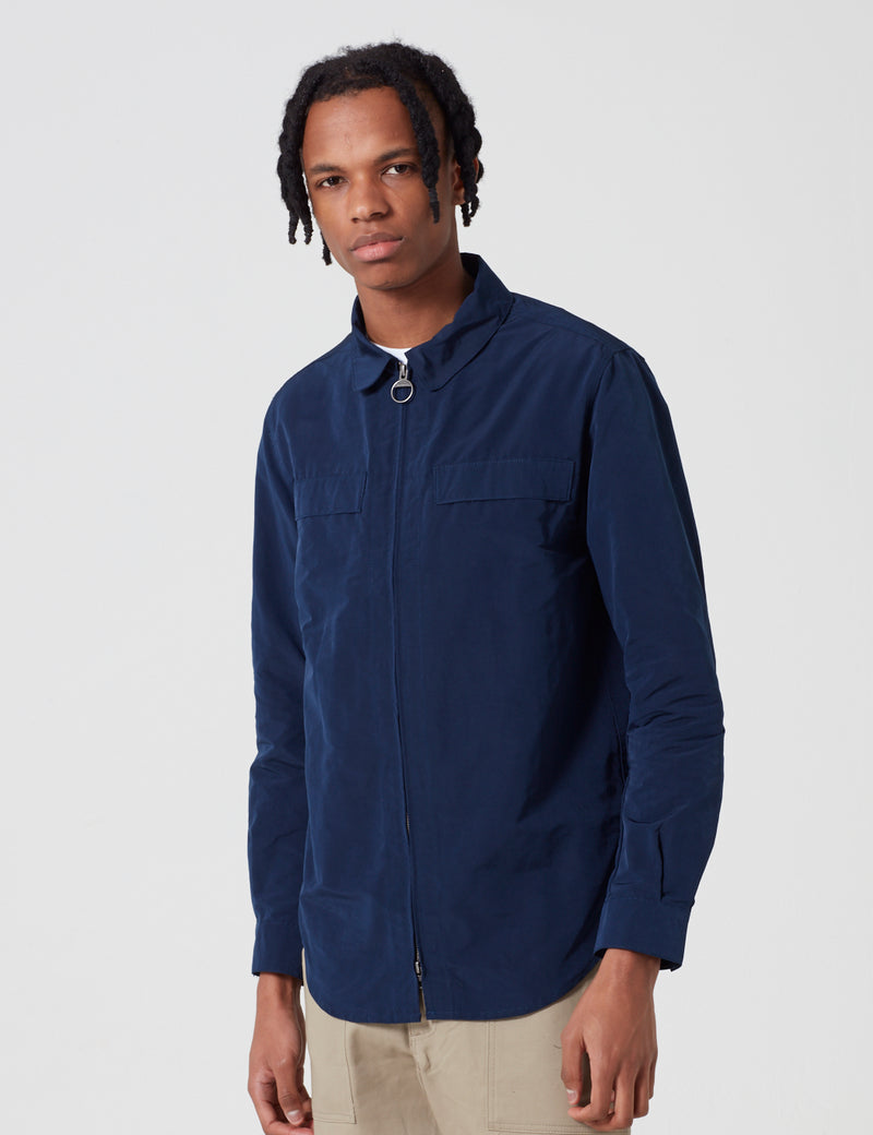 Surchemise zippée Barbour Hoad - Navy Blue