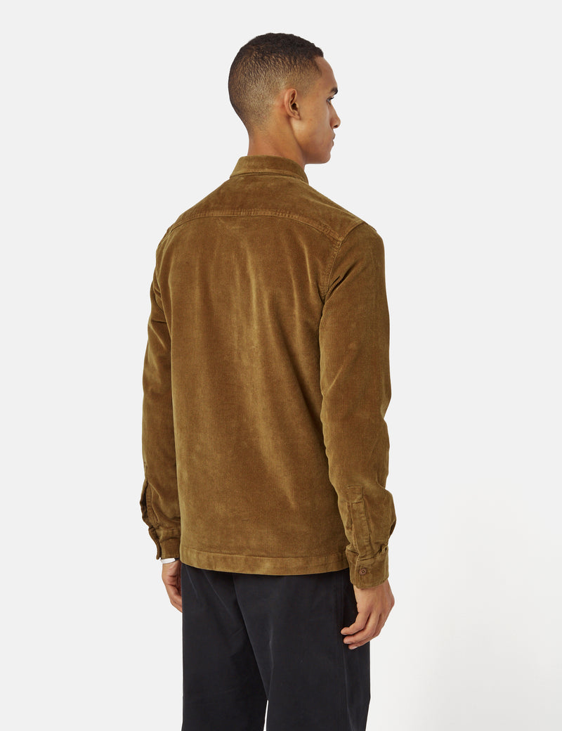 Surchemise Barbour Velours Côtelé - Marron Grès Français