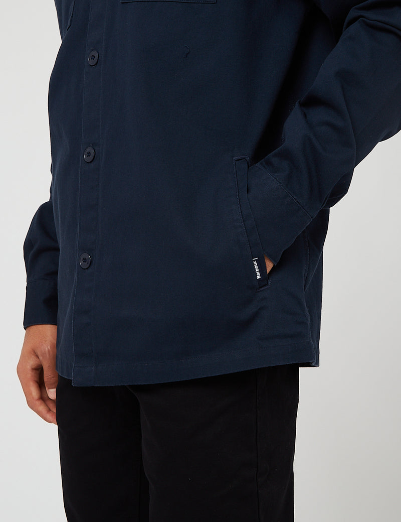 Barbour Essential Twill Overshirt - Navy Blue