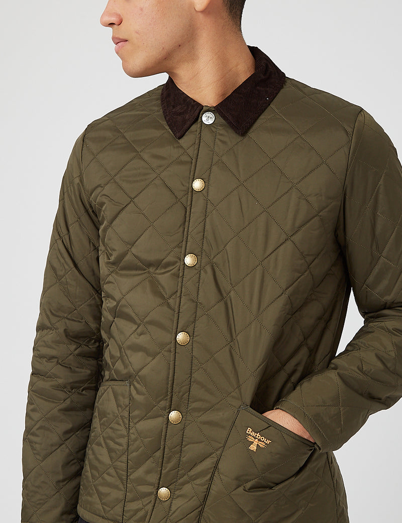 Barbour Beacon Starling Quil Jacket - Olive Green