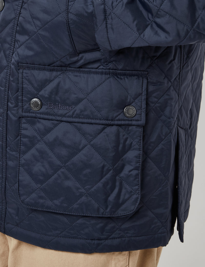 Barbour Ashby Quilted Jacket - Navy Blue