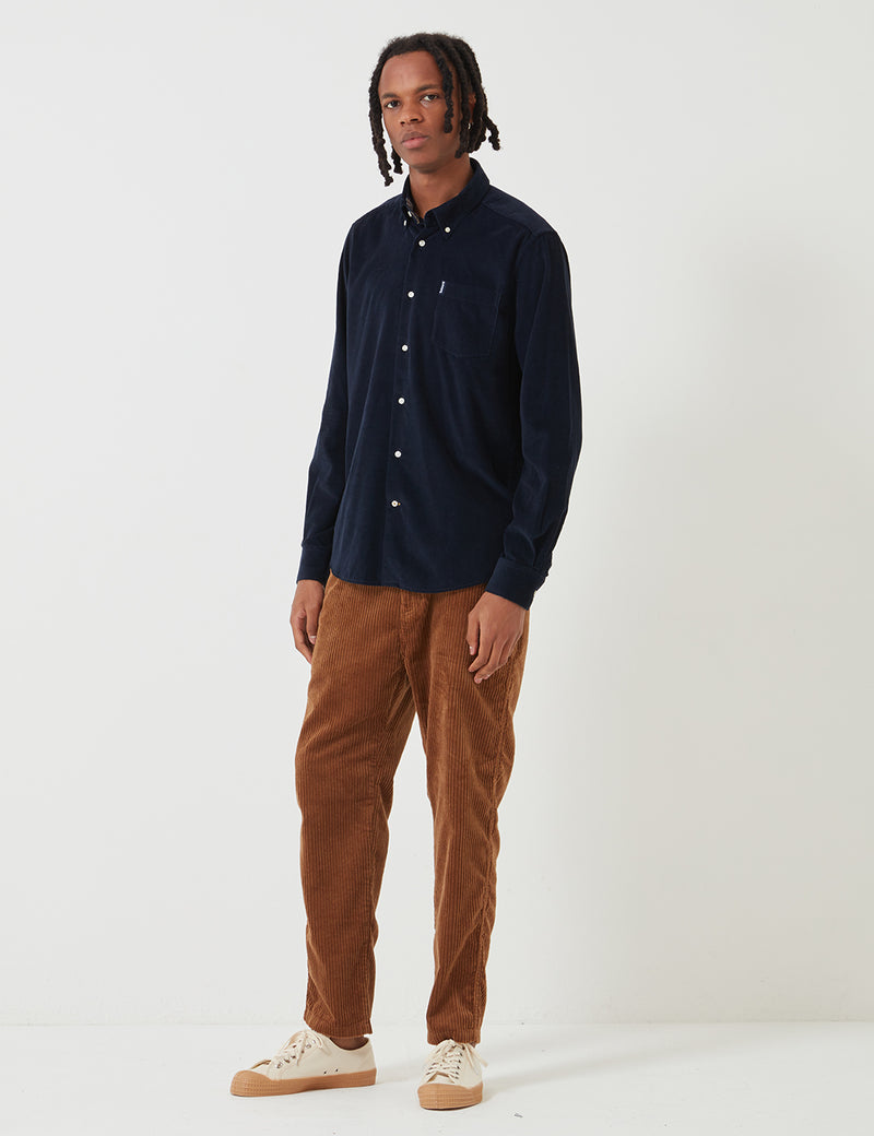 Barbour Cord 1 Tailored Shirt - Navy Blue