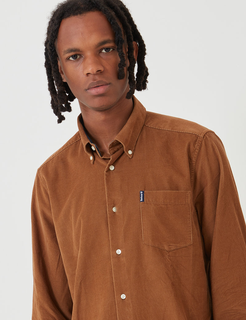 Barbour Cord 1 Tailored Shirt - Sandstein Brown