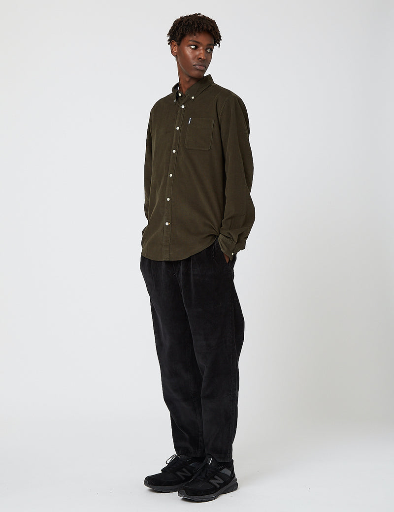 Barbour Cord 2 Tailored Shirt - Forest Green