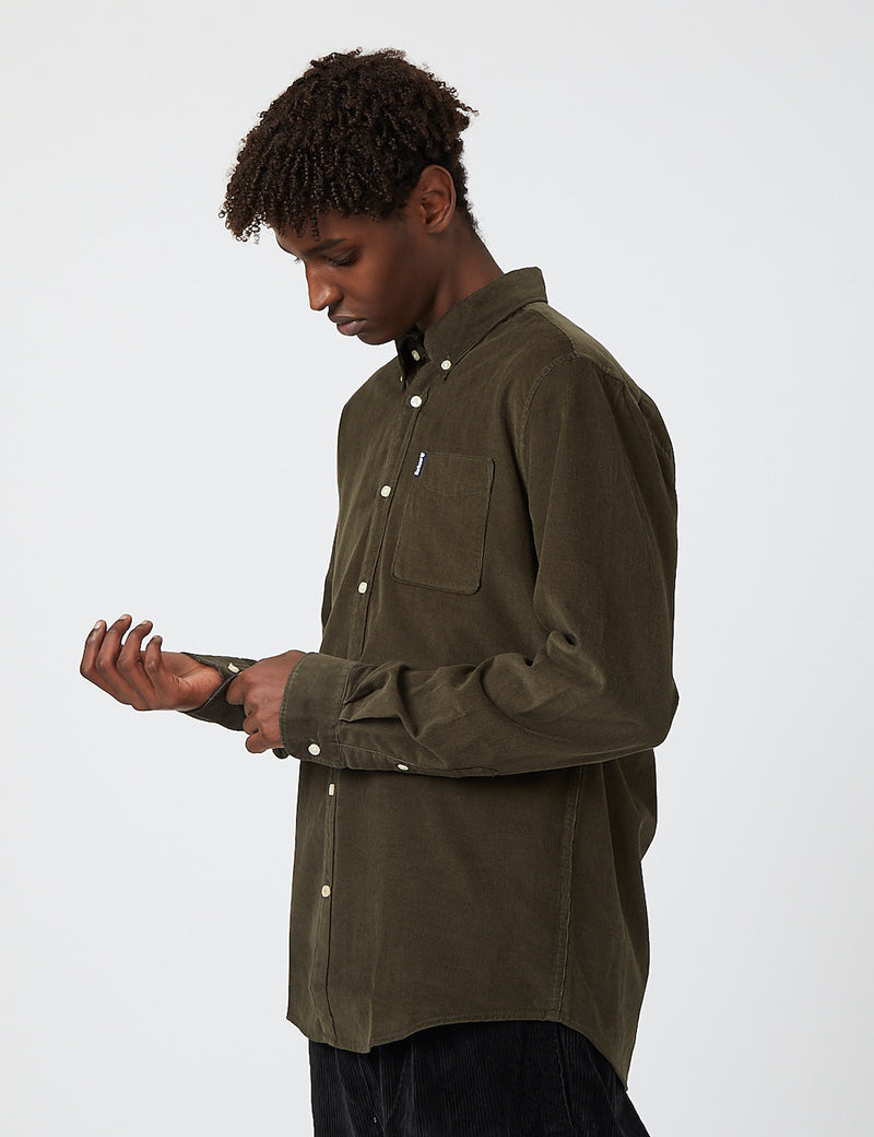 Barbour Cord 2 Tailored Shirt - Forest Green