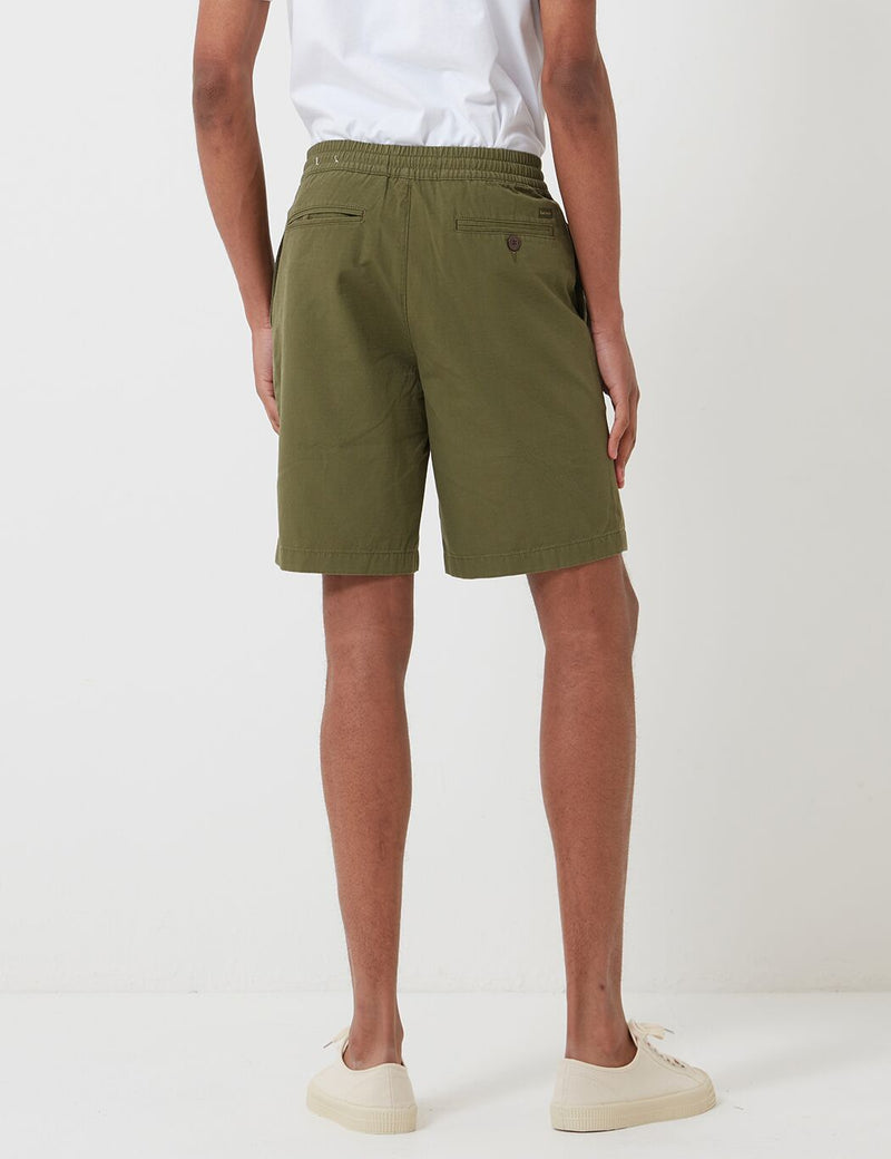 Barbour Bay Ripstop Shorts - Military Green