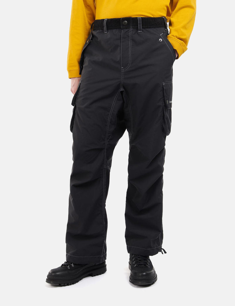 Barbour x And Wander Splits Pants (Relaxed, Taper) - Noir