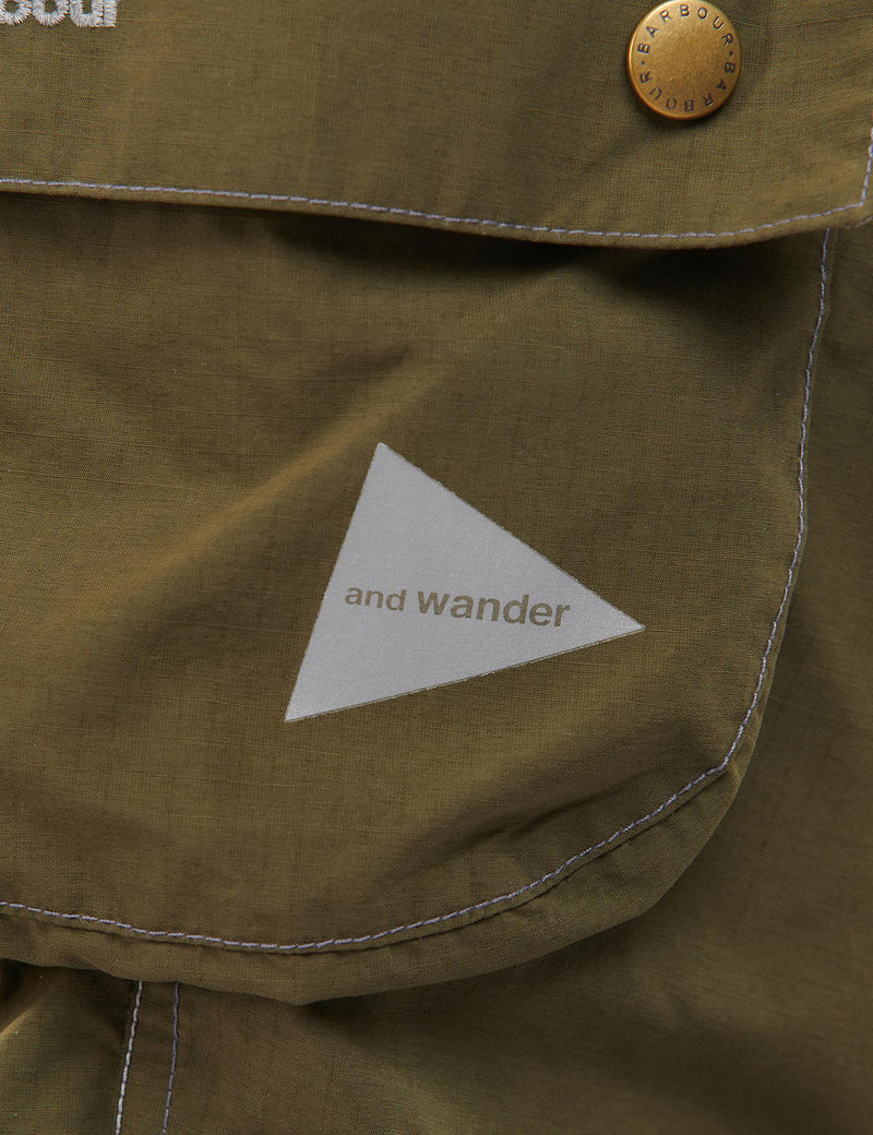 Barbour x And Wander Splits Pants (Relaxed, Taper) - Olive Green