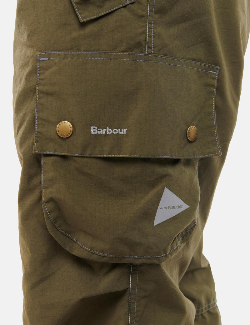 Barbour x And Wander Splits Pants (Relaxed, Taper) - Olive Green