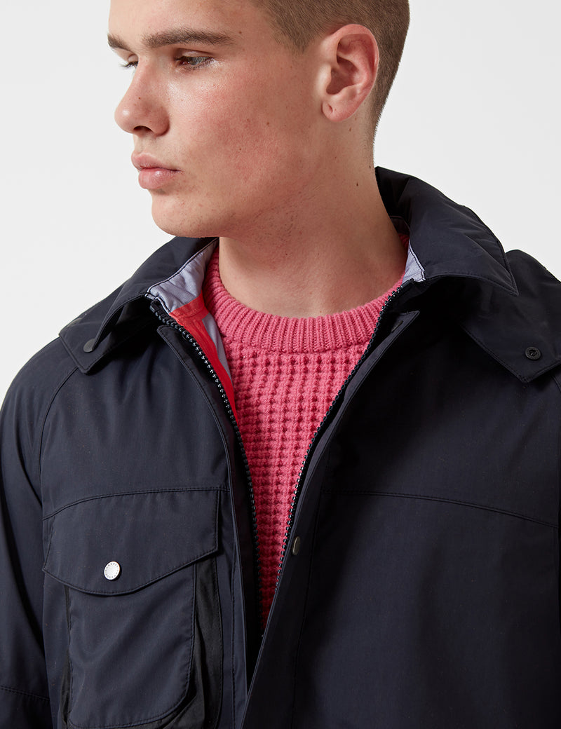 Barbour x Wood Wood Amager Wax Jacket - Navy