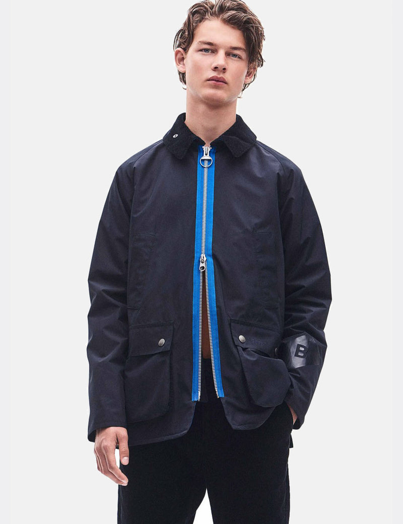 Veste Cire Barbour x Wood Wood Kilde - Bleu Marine