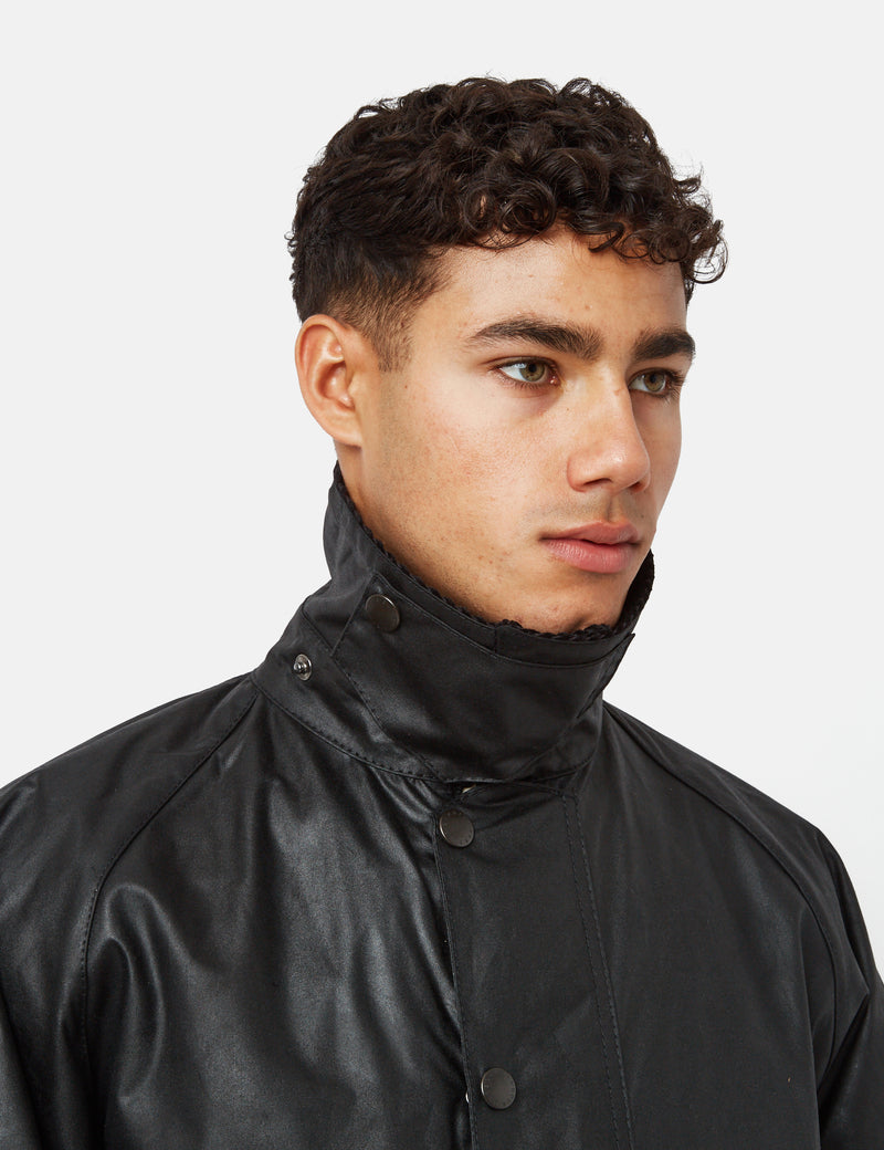 Barbour Beaufort Wax Jacket - Black