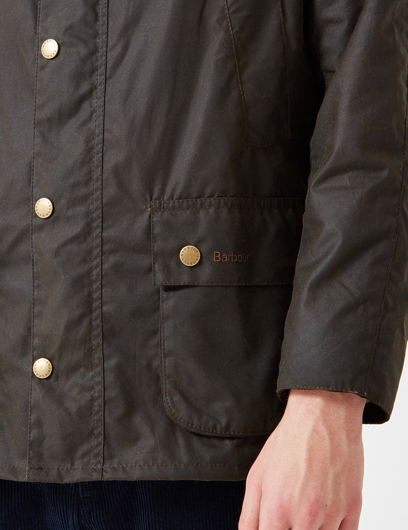 Barbour Ashby Wax Jacket - Olive Green