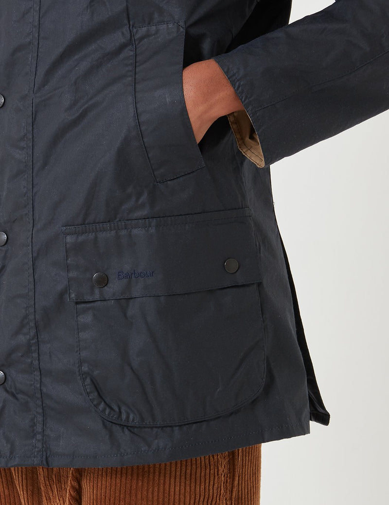 Barbour Lightweight Ashby Wax Jacket - Royal Navy Blue