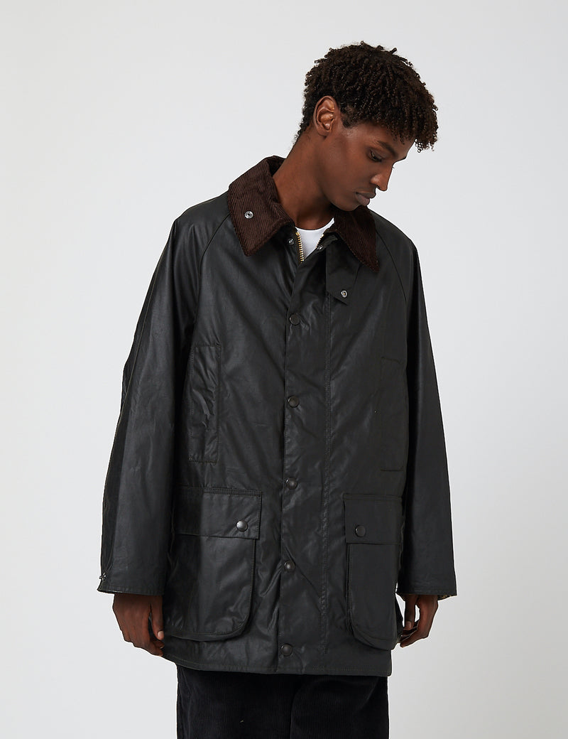 Barbour OS Beaufort Waxed Jacket - Sage