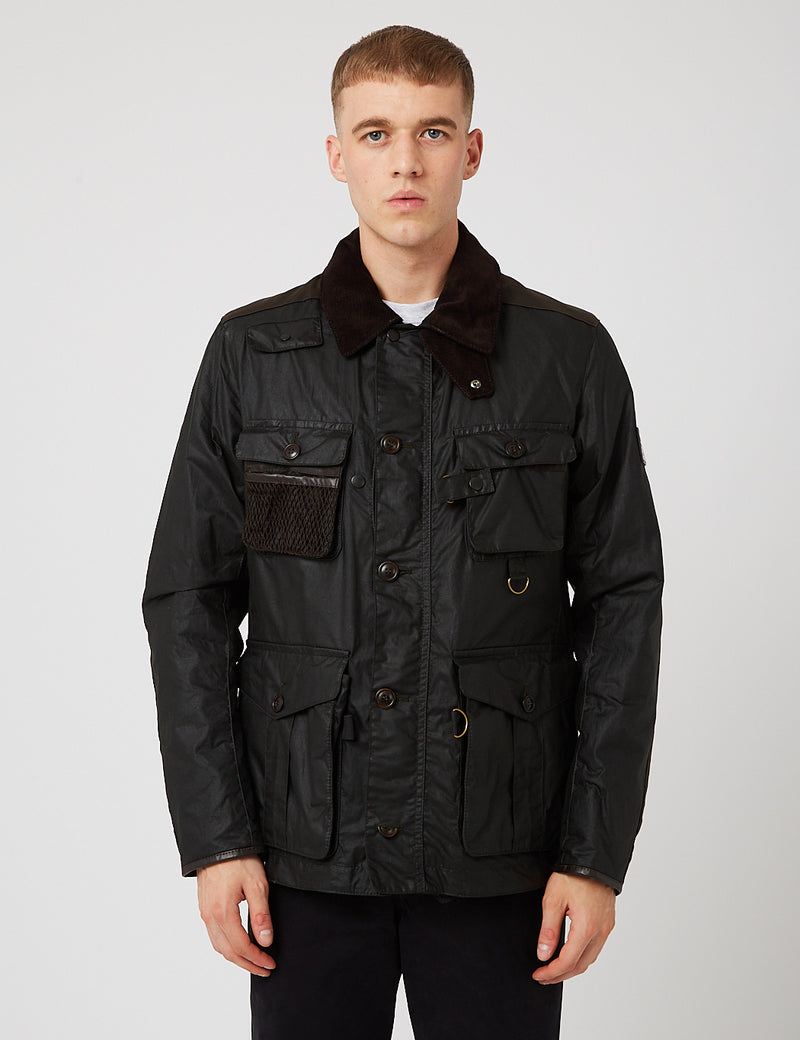 Barbour Supa-Fission Wax Jacket - Sage Green | URBAN EXCESS.