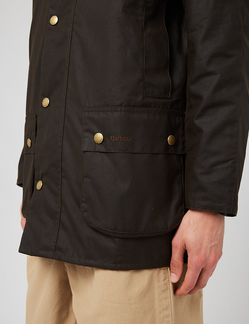 Barbourボーズビーワックスジャケット-オリーブグリーン