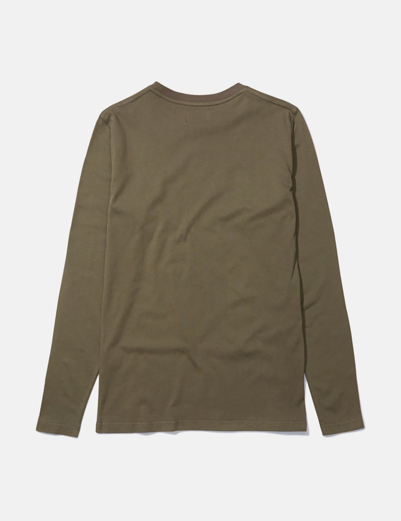 Norse Projects Niels Standard Long Sleeve T-Shirt - Lichen Green