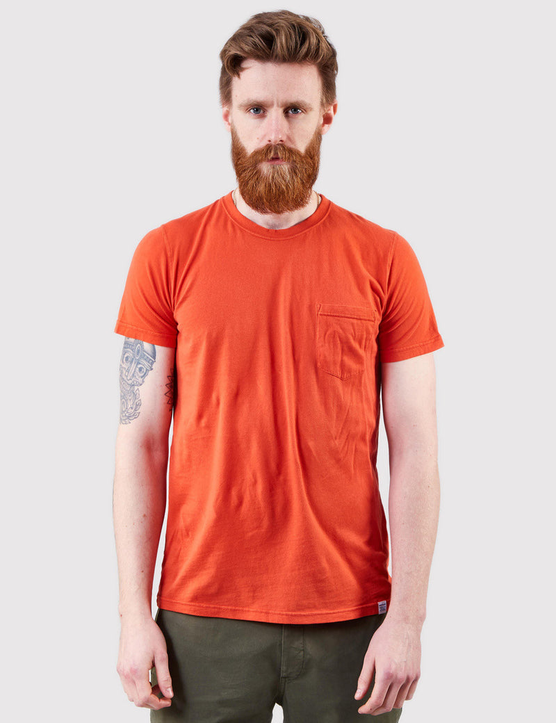 Norse Projects Niels Dry Overdye Pocket - Orange