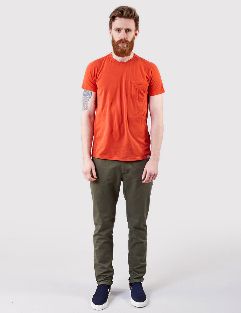 Norse Projects Niels Dry Overdye Pocket - Orange