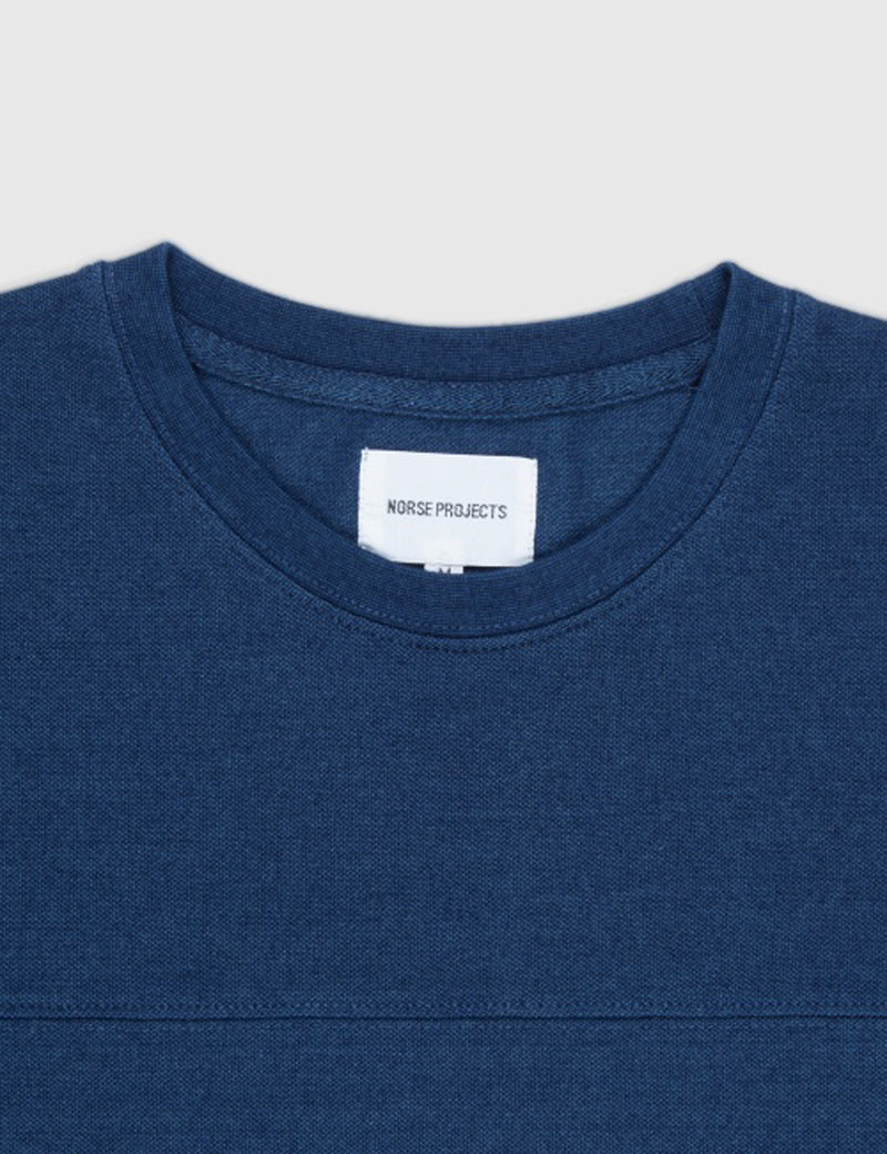 Norse Projects Rasmus Indigo T-Shirt - Dark Indigo