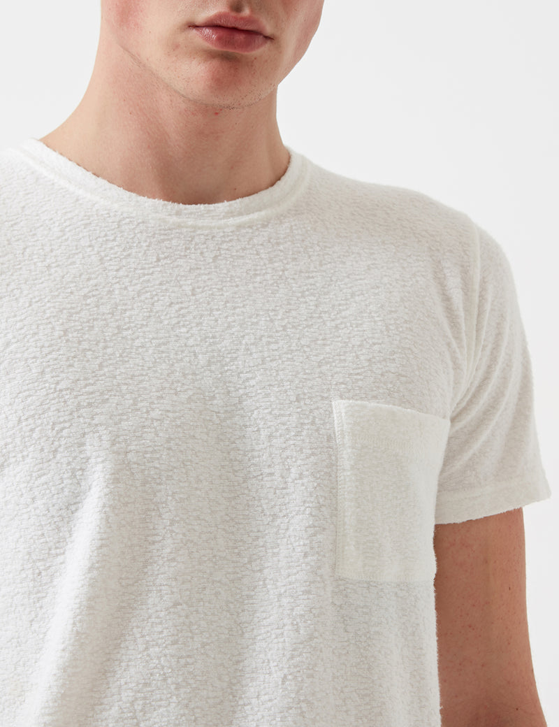 T-Shirt à Poche Japonais Norse Projects Niels - Blanc