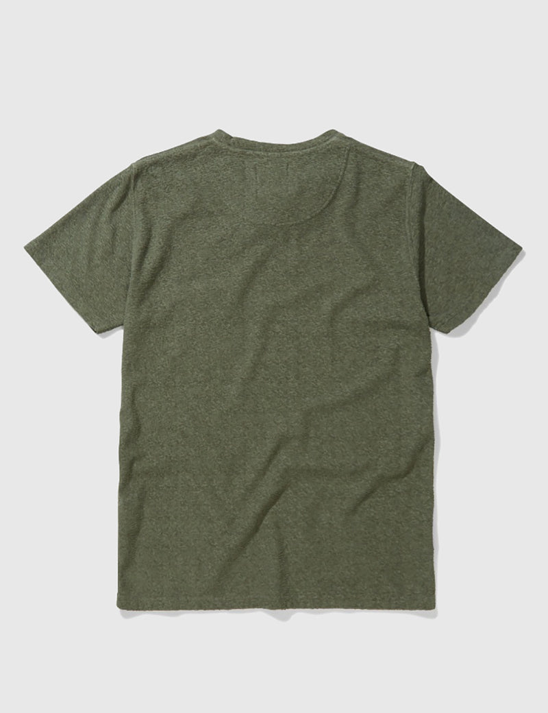 T-Shirt à Poche Japonais Norse Projects Niels - Olive séchée