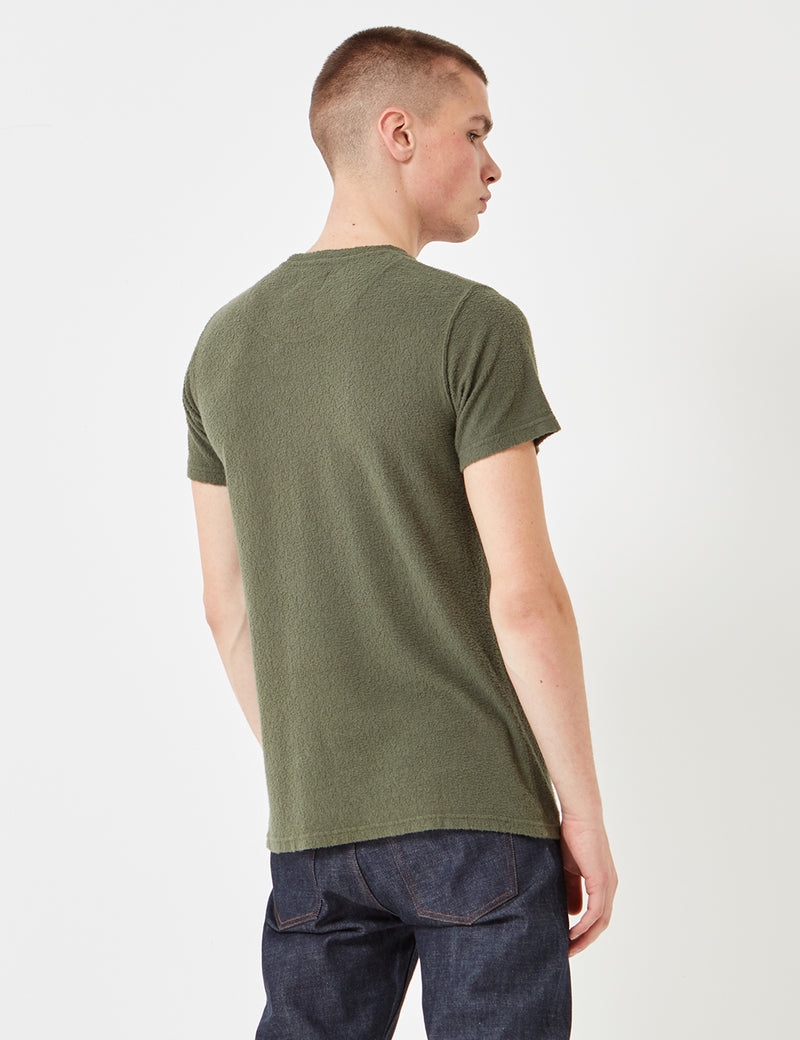 T-Shirt à Poche Japonais Norse Projects Niels - Olive séchée