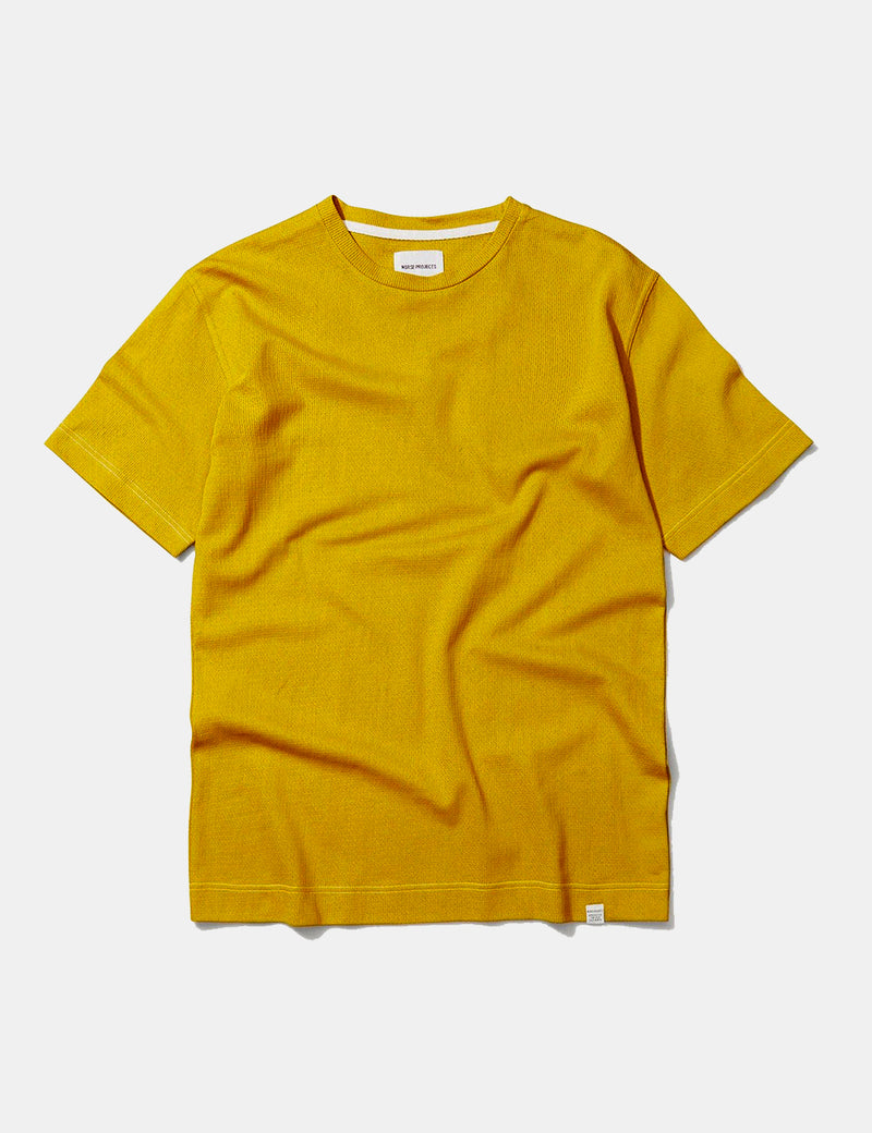 Norse Projects James Three Colour T-Shirt - Yellow Edge