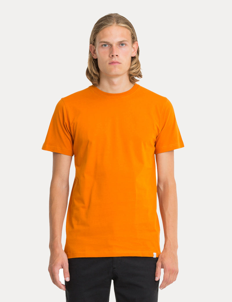T-Shirt Norse Projects Niels Standard - Oxyde Orange