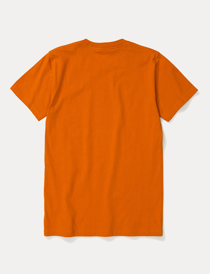 Norse Projects Niels 스탠다드 티셔츠-Oxide Orange