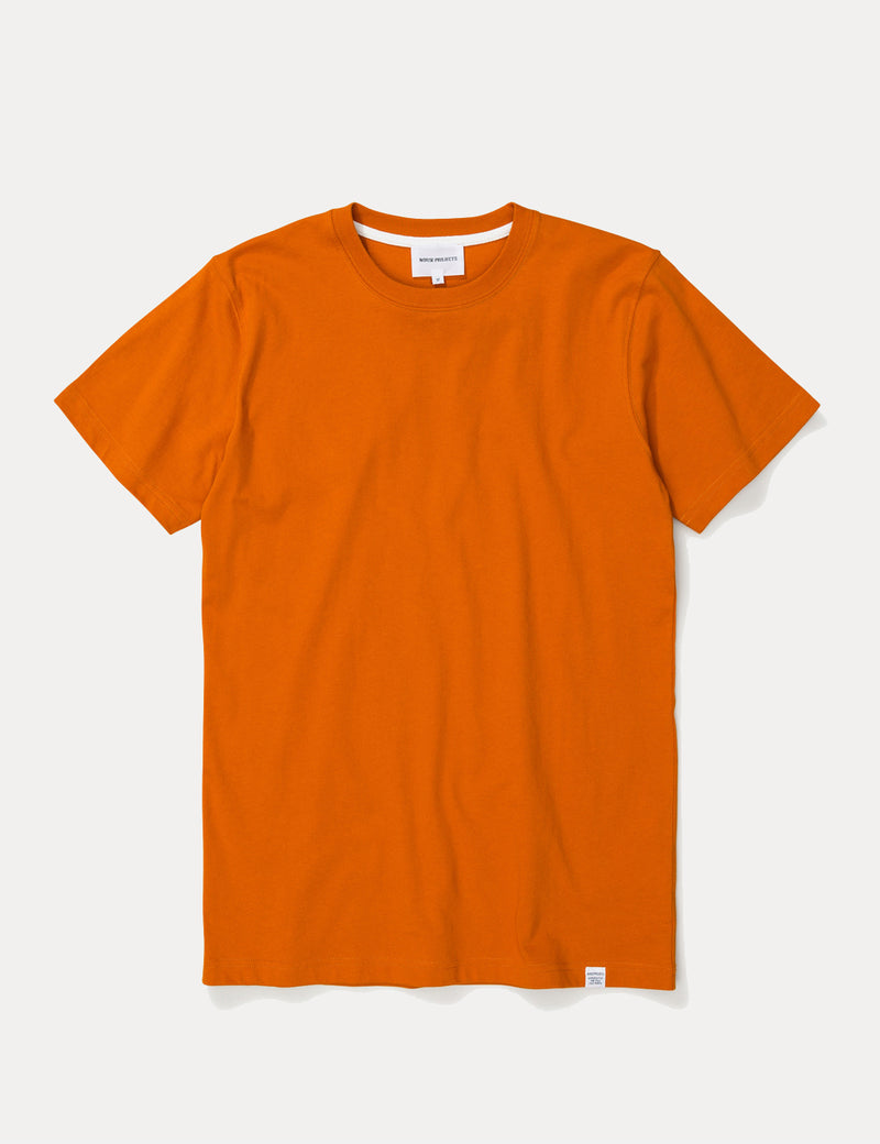 Norse Projects Niels Standard T-Shirt - Oxide Orange