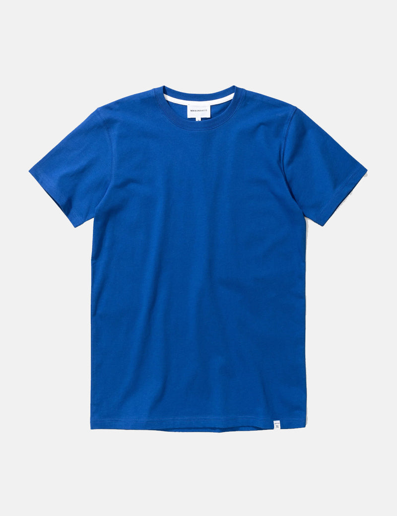 Norse Projects Niels Standard T-Shirt - Mediterranean Blue