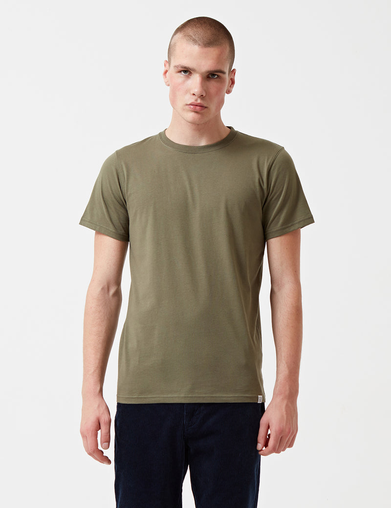 T-Shirt Norse Projects Niels Standard - Lichen Green