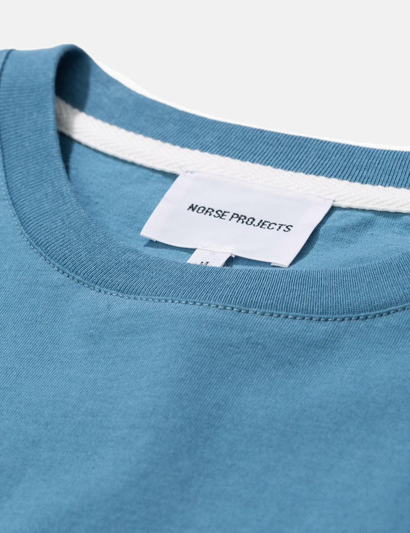Norse Projects Niels Standard T-Shirt - Cali Blue
