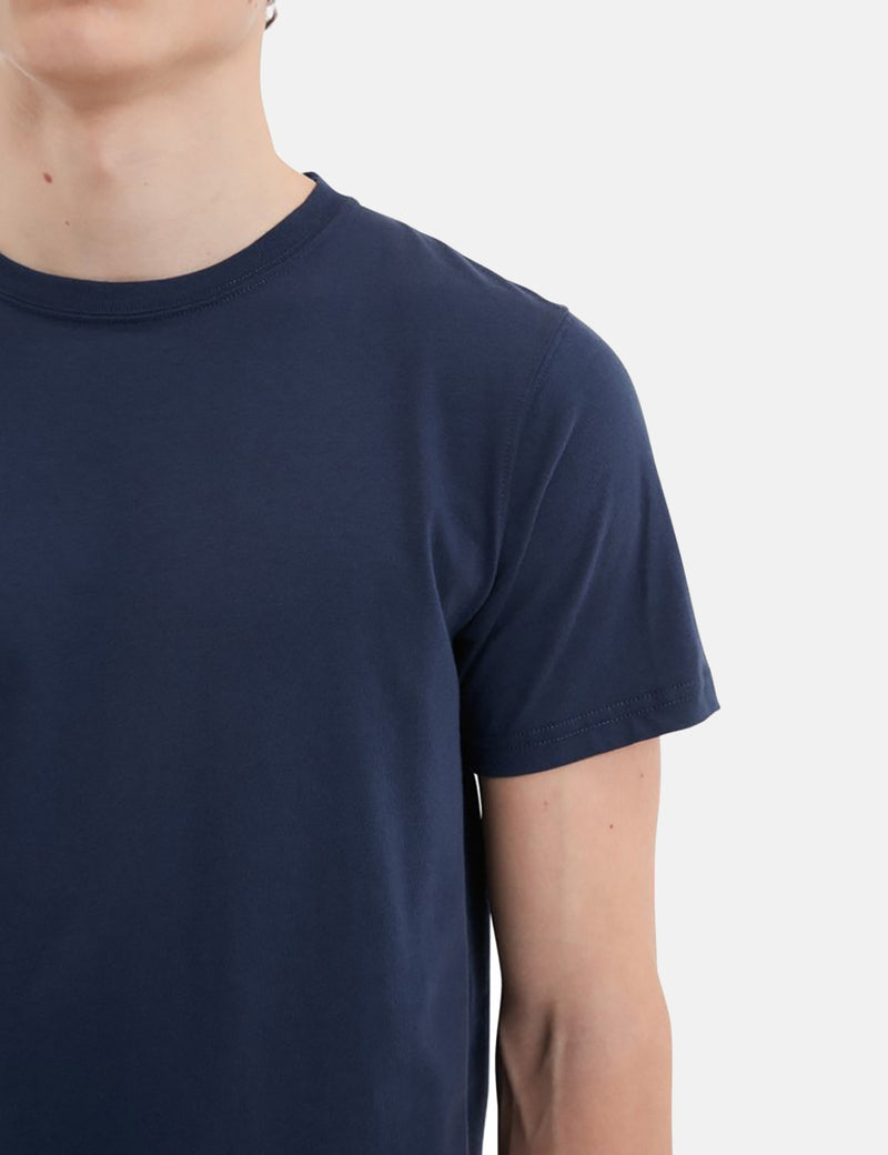 Norse Projects Niels Standard T-Shirt - Dark Navy Blau
