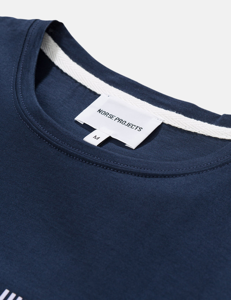 T-Shirt à Logo Norse Projects Niels Layer - Dark Navy