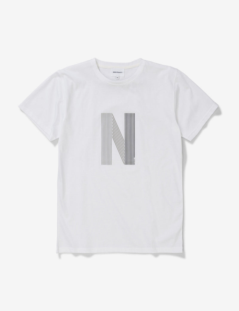 T-Shirt à Logo Norse Projects Niels Layer - Blanc