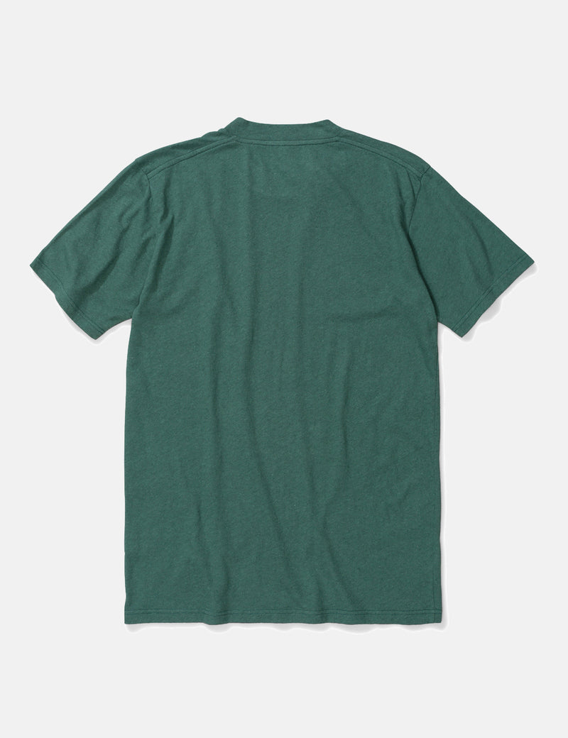NorseProjectsジェームズコットンリネンTシャツ-昆布グリーン