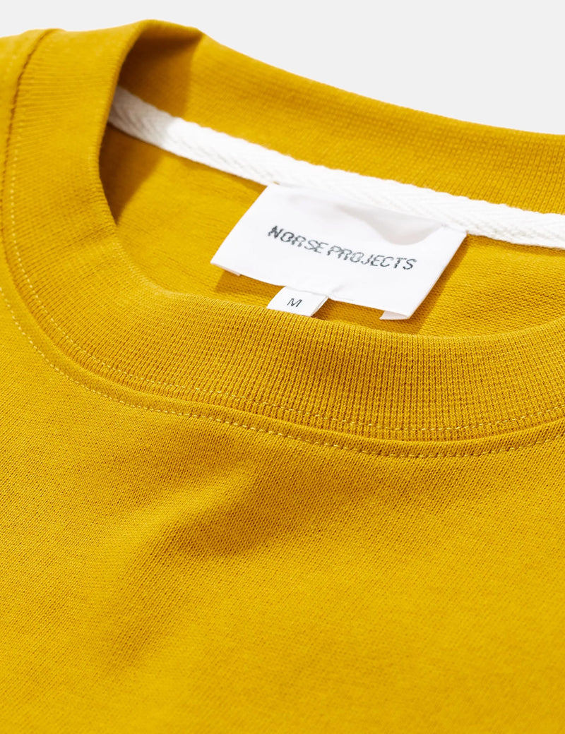 Norse Projects Johannes Pocket T-Shirt-Montpellier Yellow
