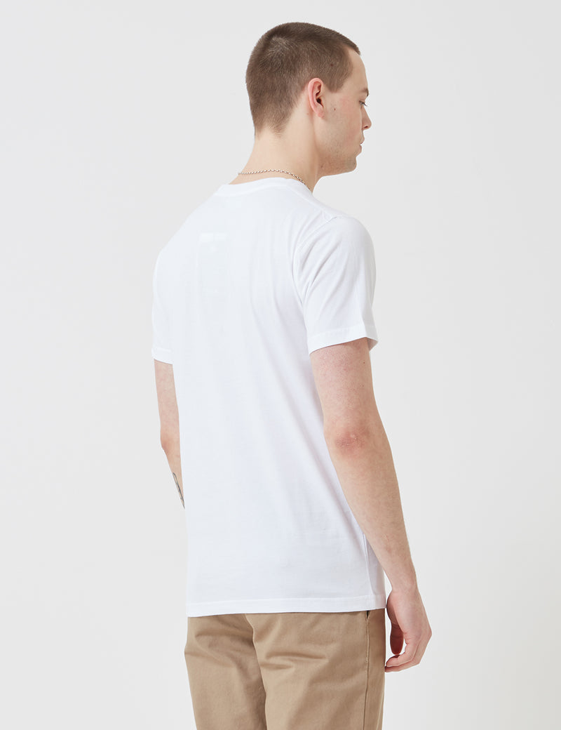 Norse ProjectsNielsスタンダードロゴパッチTシャツ-ホワイト