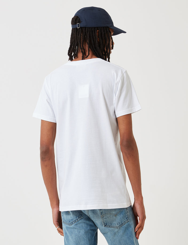 Norse Projects NielsCoordinatesロゴTシャツ-ホワイト
